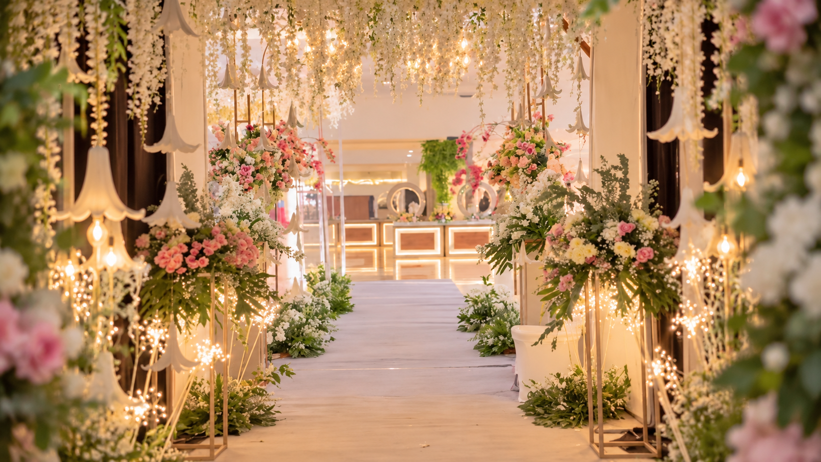 Standing flower dan dekorasi penataan catering